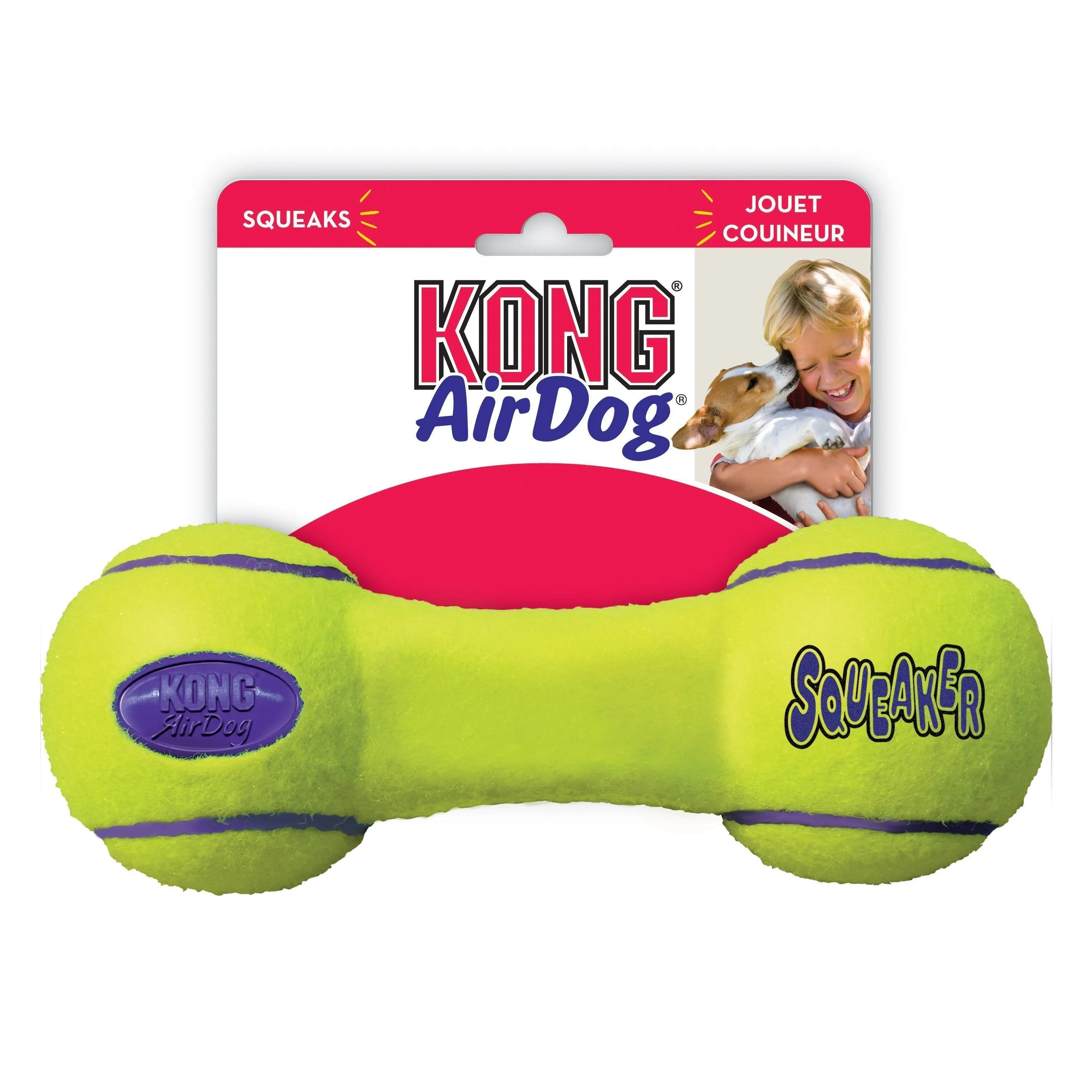 KONG Airdog Squeaker Dumbbell Small Dog Toy