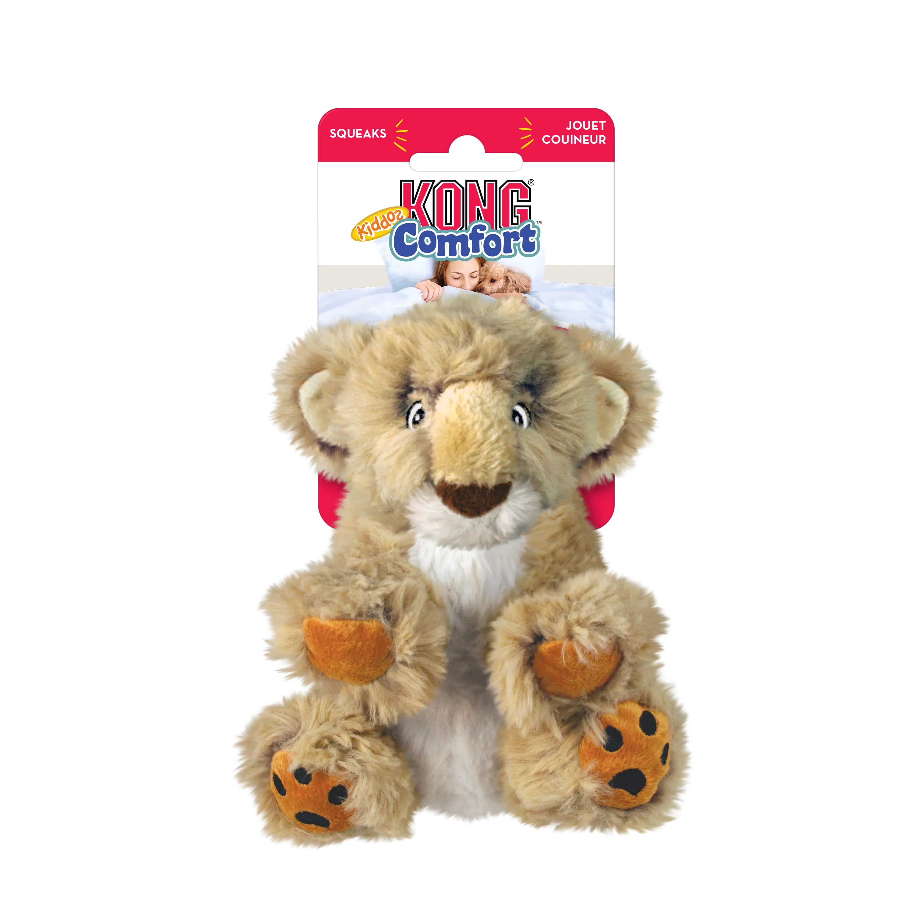 KONG | Plush Dog Toy | Comfort Kiddos Lion - Large