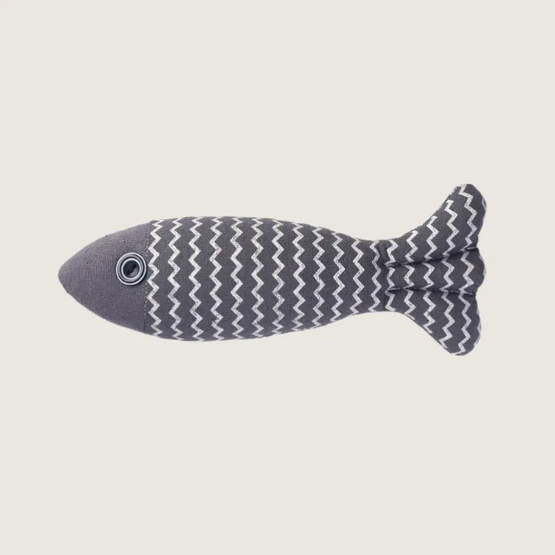 Linen Cat Fish Toys for Playful Feline Fun