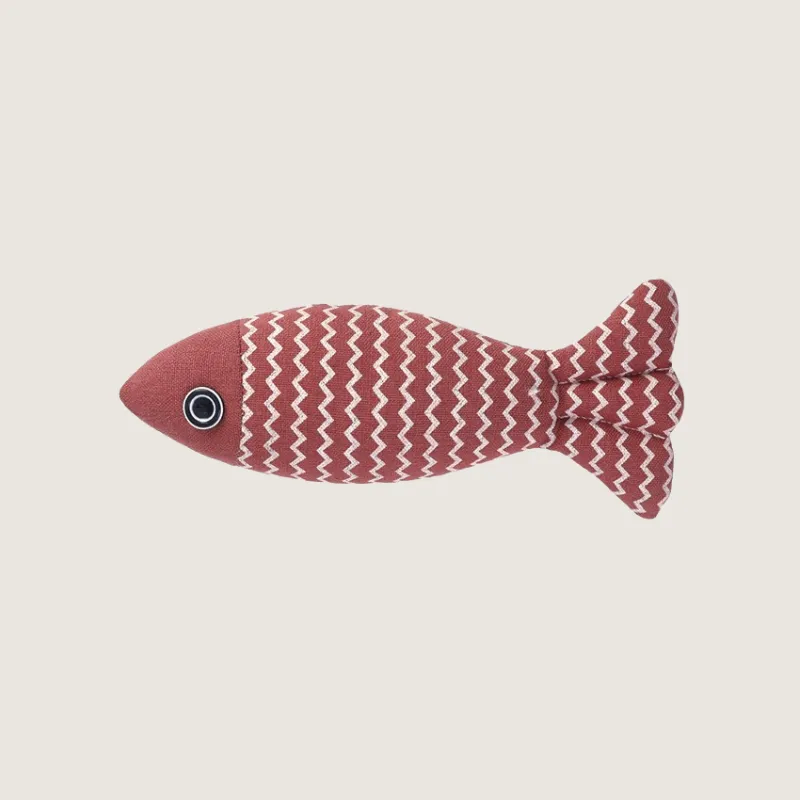 Linen Cat Fish Toys for Playful Feline Fun