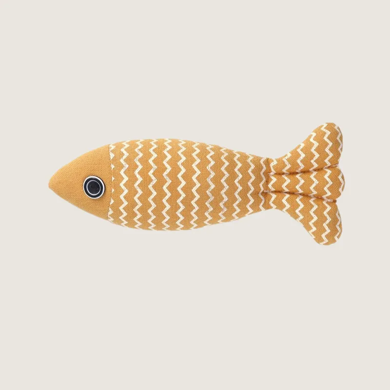 Linen Cat Fish Toys for Playful Feline Fun