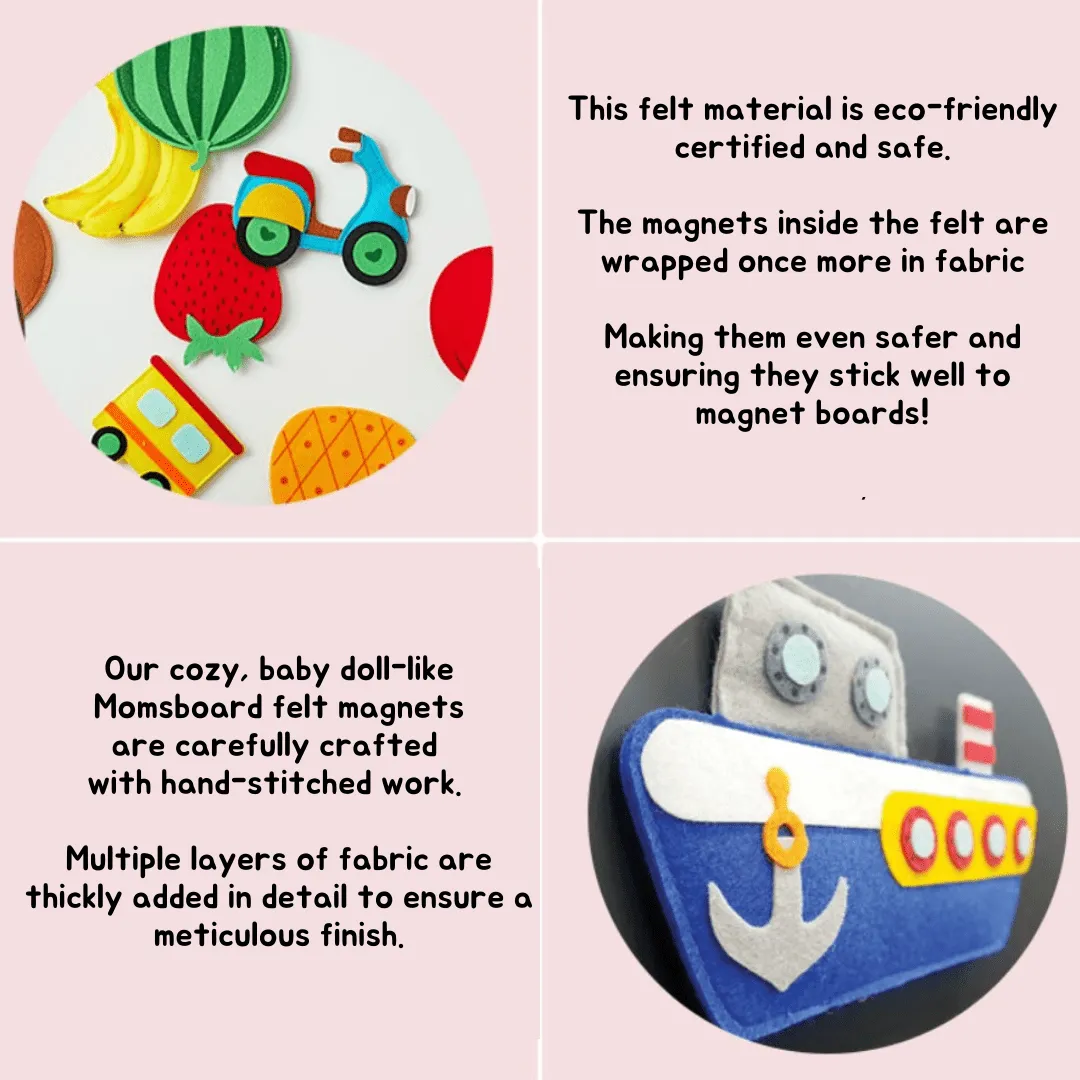 Magnetic Felt - Playful Vegetables Set: Nourishing Minds and Imaginations