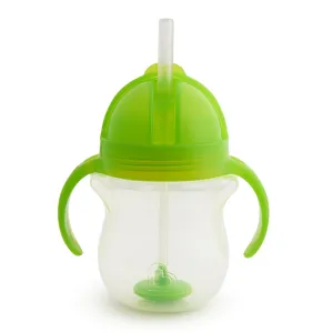 Munchkin Any Angle Click Lock Weighted Straw Trainer Cup - Green (7oz)