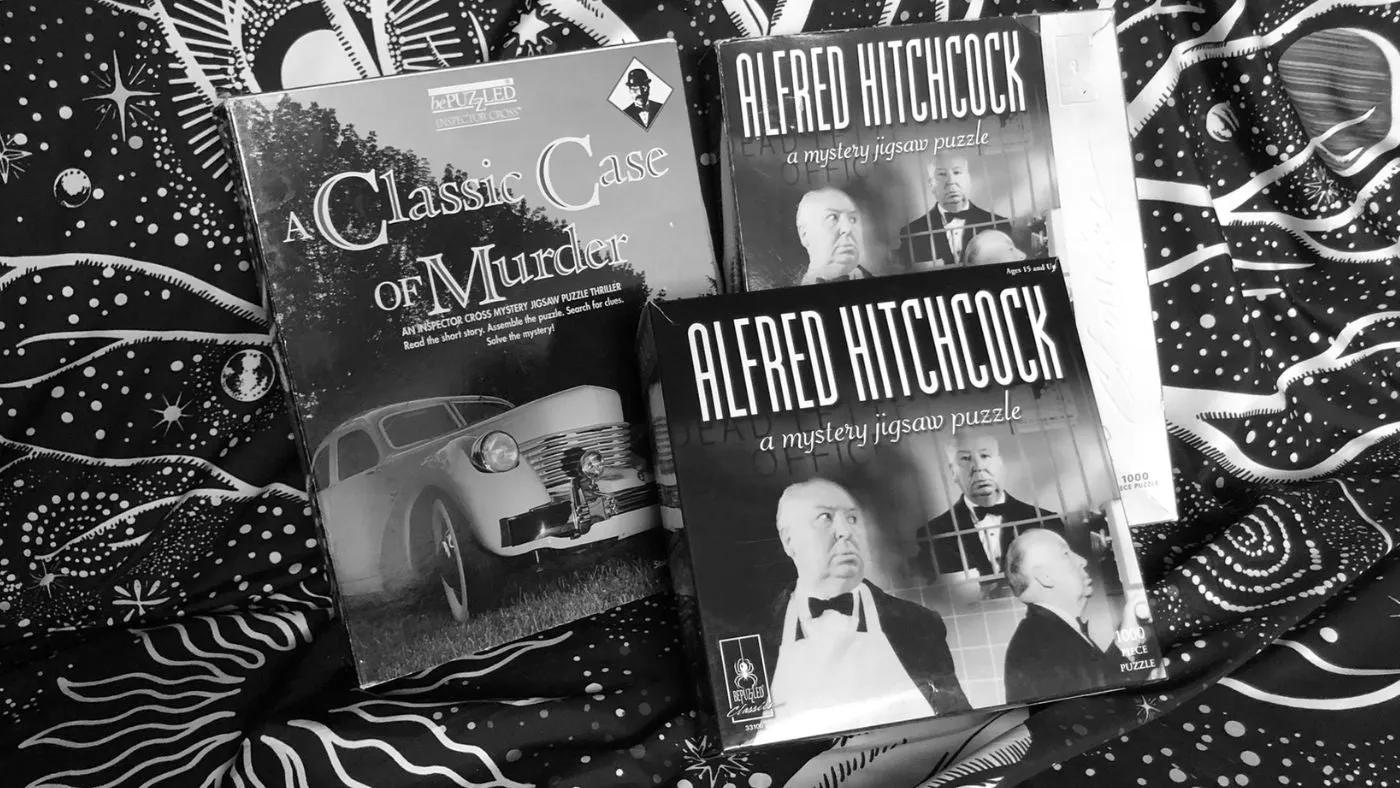 Murder Mystery Jigsaw Puzzle: Alfred Hitchcock "Obsession"