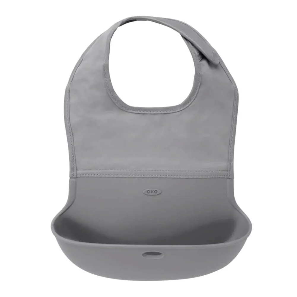 OXO Tot Roll-up Bib - Grey