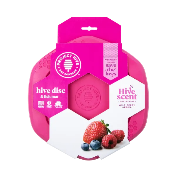 Project Hive Disc & Lick Mat - Wild Berry Scent