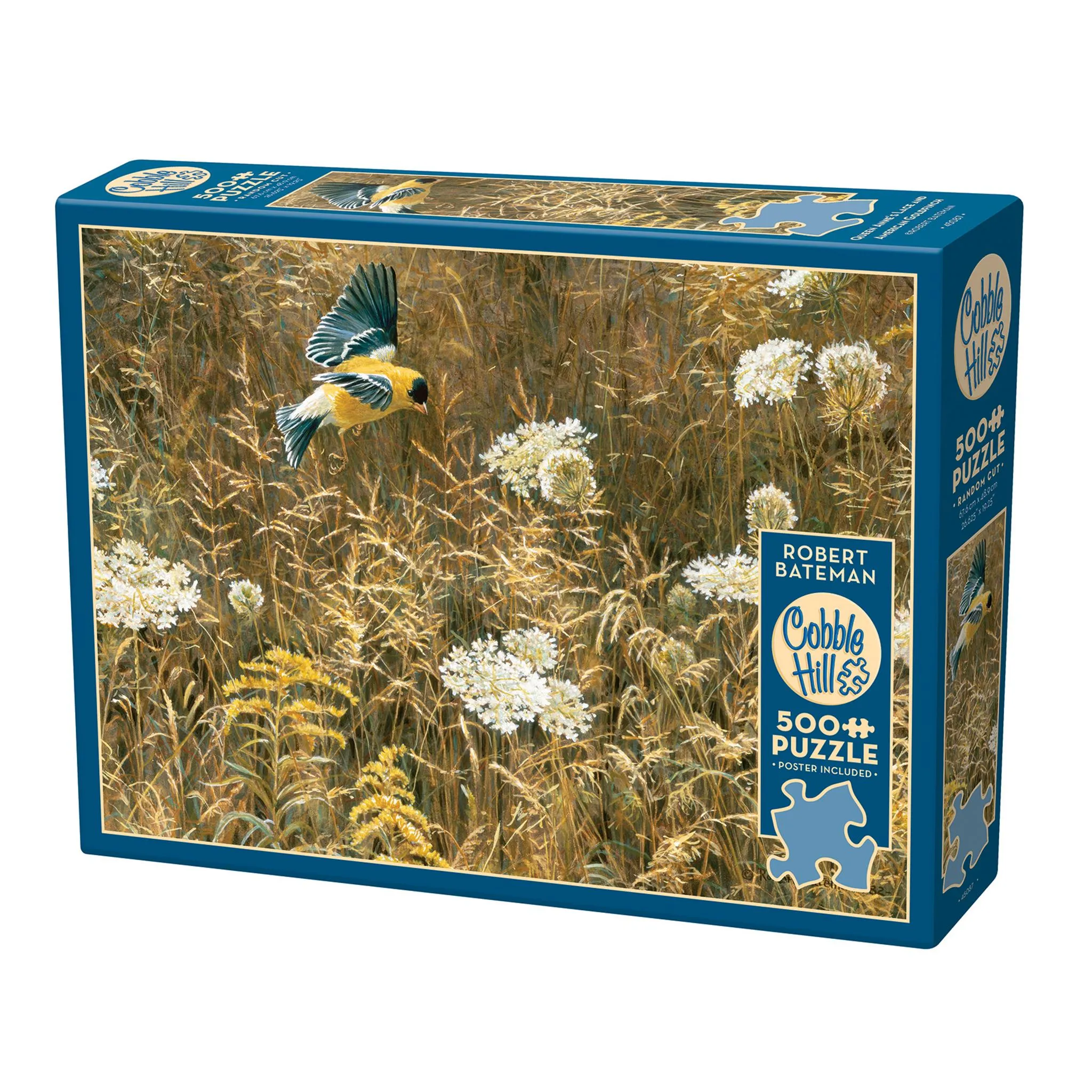 Queen Anne's Lace & American Goldfinch 500 Piece Puzzle Cobble Hill