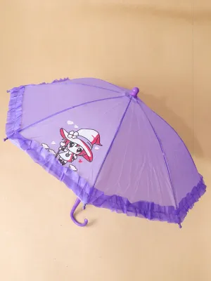 Small Cartoon Umbrella For Kids Purple  KU01