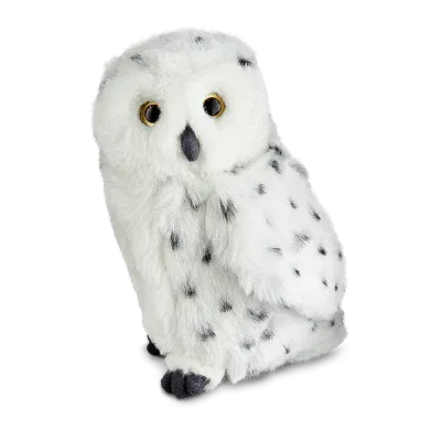 Snowy Owl Plush Toy Med 18cm