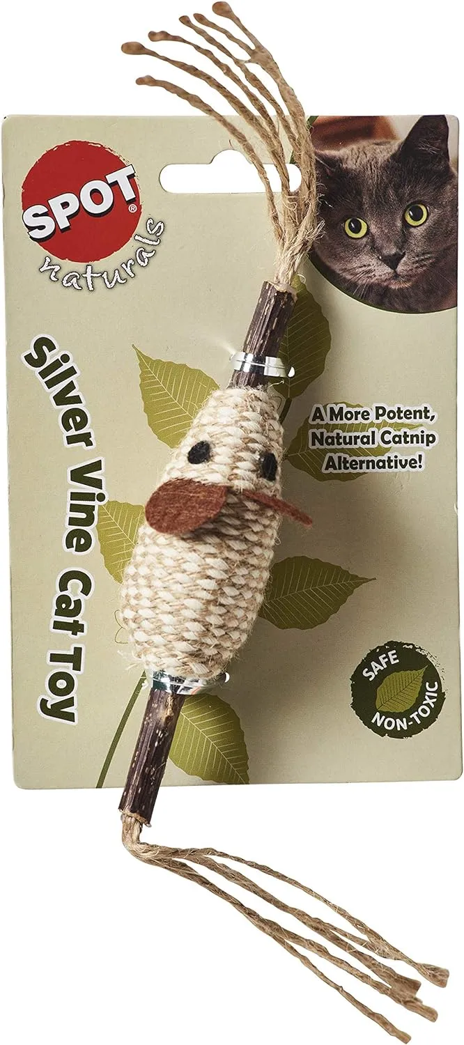 Spot Natural Silver Vine Chord & Stick, Cat Toy