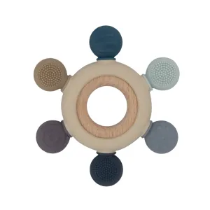 Teething Wheel - Steel Blue