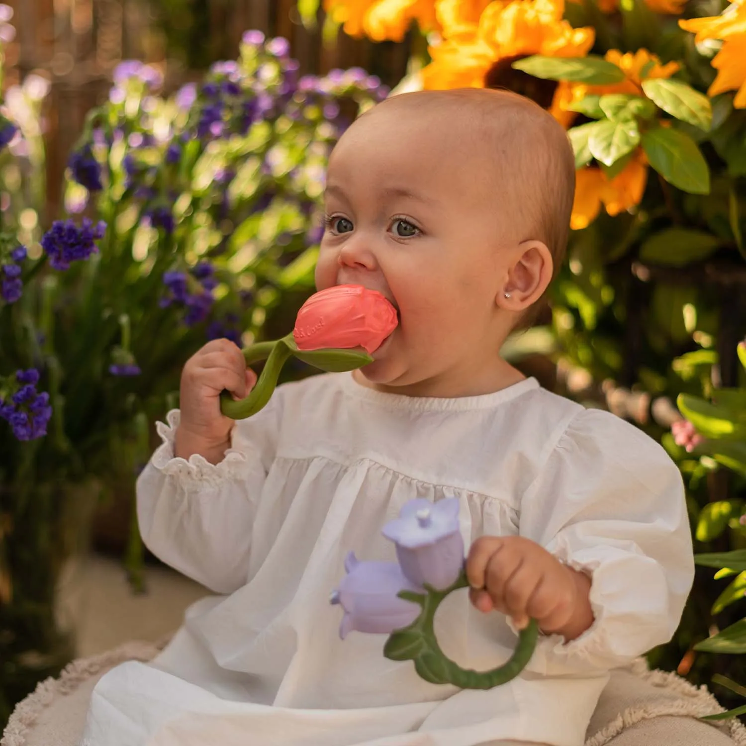 Theo the Tulip Baby Teether