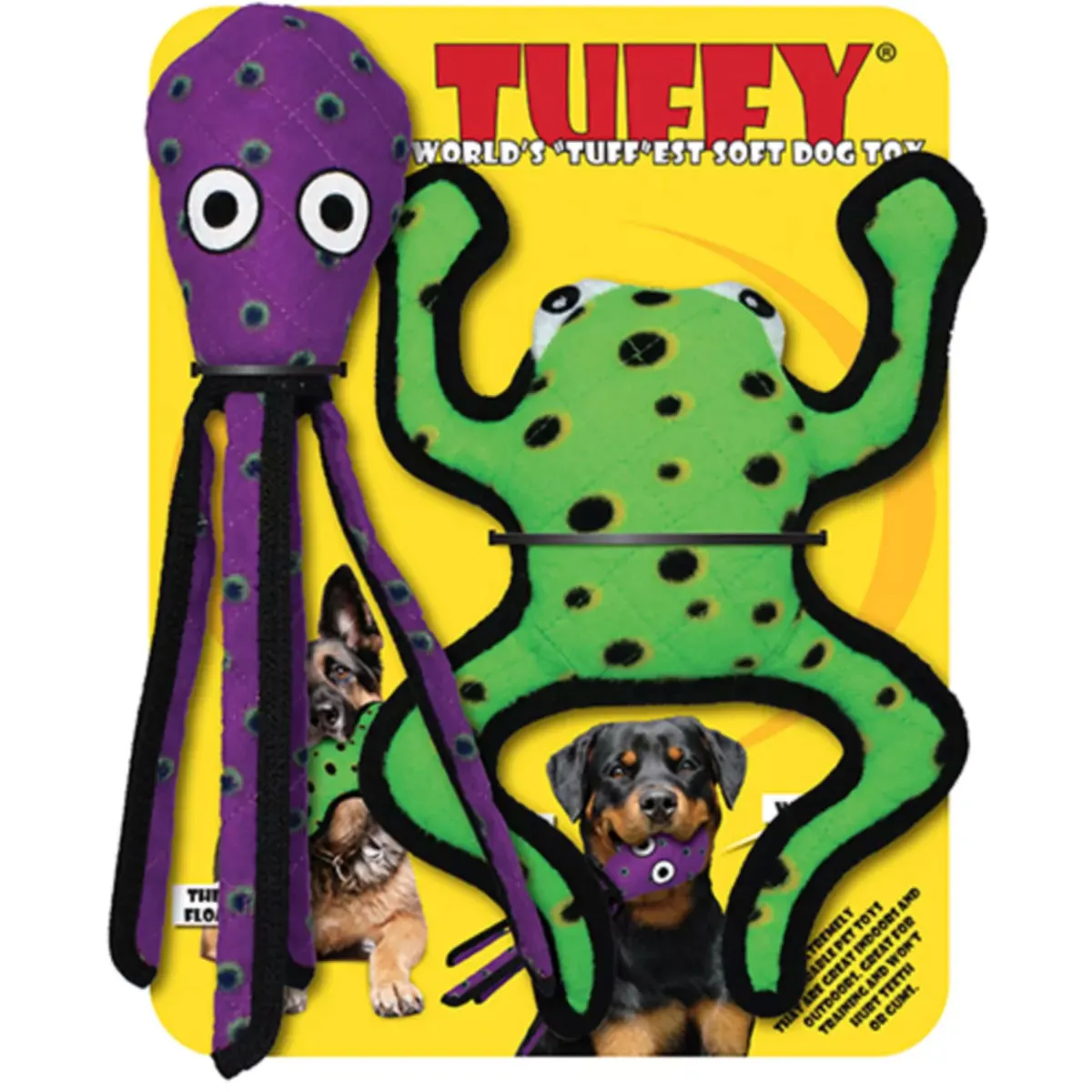 Tuffy Leaping Phrog & Squid 2-Pack