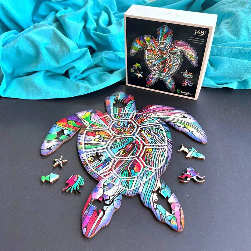 TWIGG Wooden Puzzle - 148 pieces - Mooloolaba Turtle