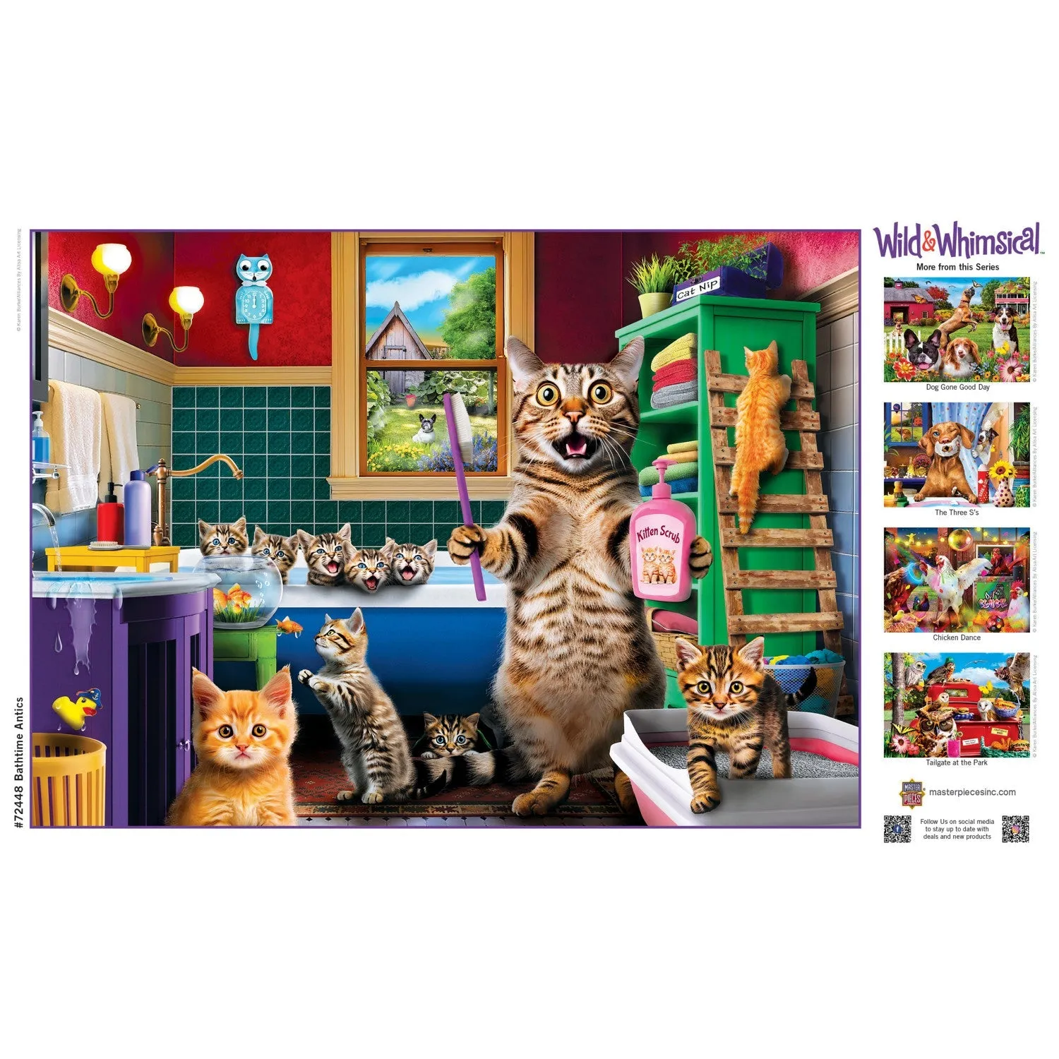 Wild & Whimsical - Bathtime Antics 1000 Piece Jigsaw Puzzle