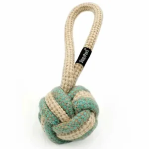 Zippy Paws EcoZippy Jute & Cotton Ball Dog Toy