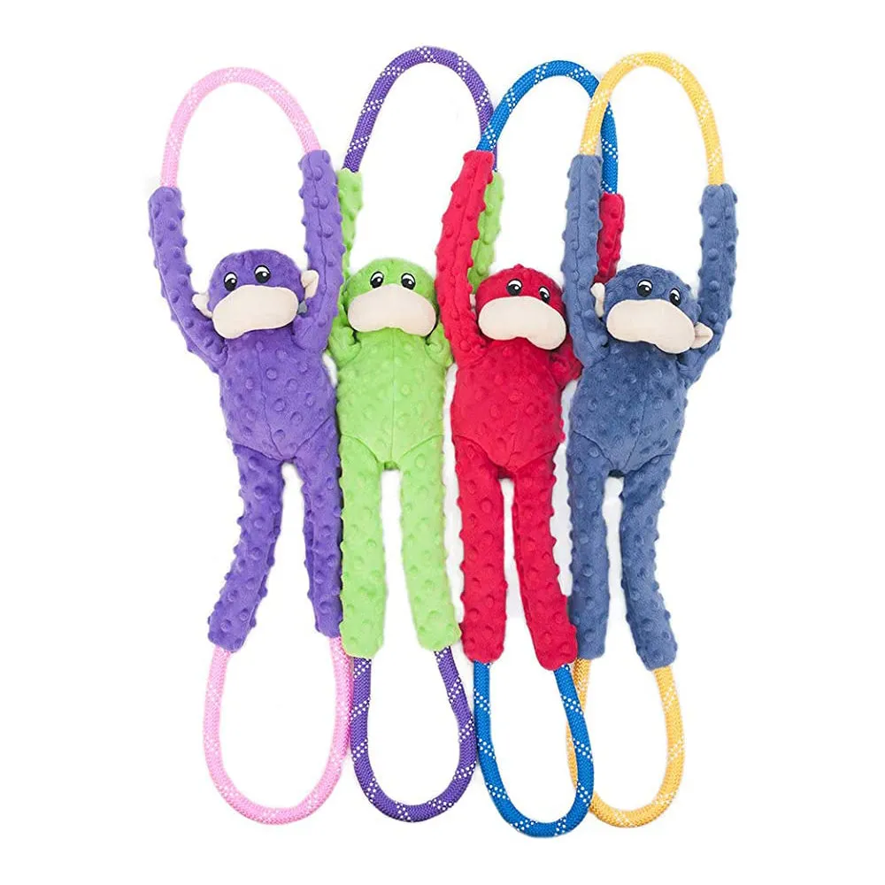 Zippypaws Monkey RopeTugz - Red